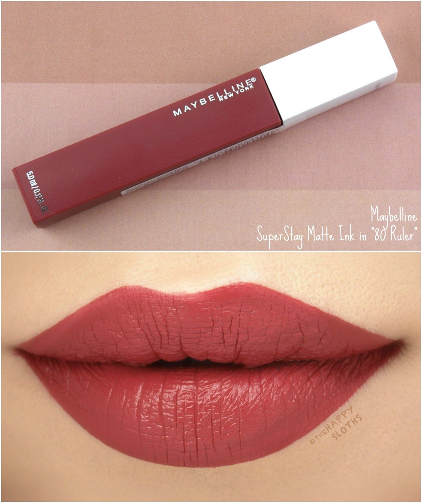 labial maybelline matte ink ruler