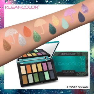 PALETA DE SOMBRAS KLEANCOLOR GOTAS DE LLUVIA  0512- SPRINKLE
