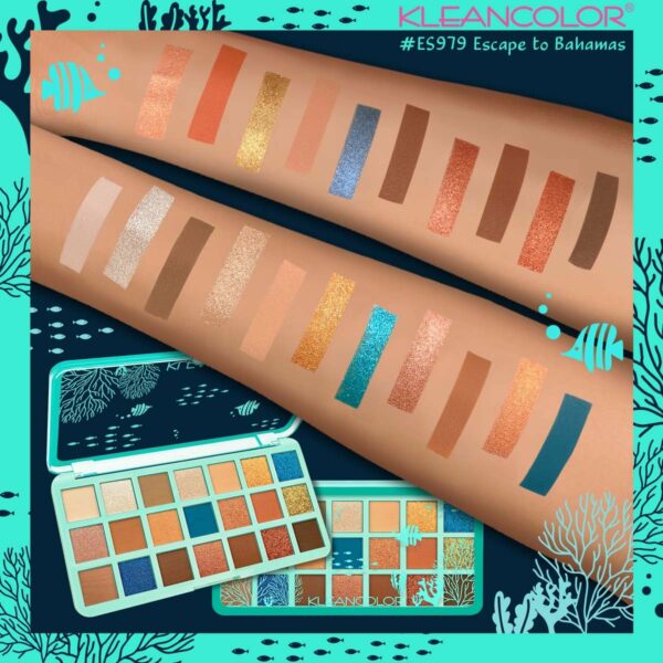 PALETA DE SOMBRAS KLEANCOLOR ESCAPE TO BAHAMAS