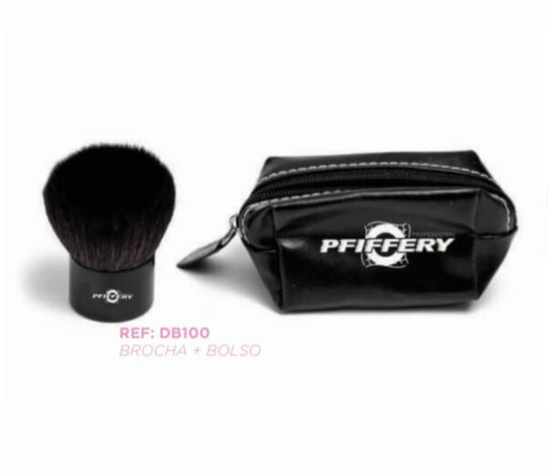 BROCHA DE MAQUILLAJE CON ESTUCHE PARA POLVO PFIFFERY