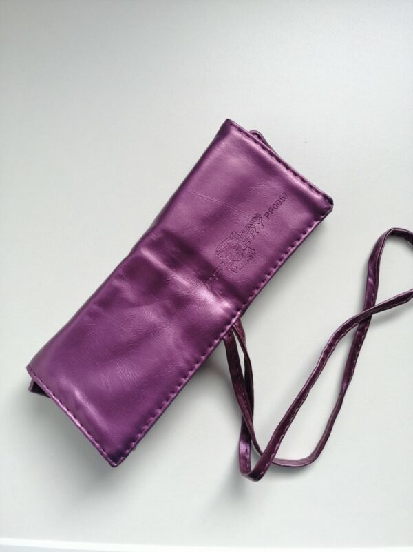 ESTUCHE CON 7 BROCHAS DE MAQUILLAJE  COLOR NEGRO- LILA- PFIFFERY - Imagen 2
