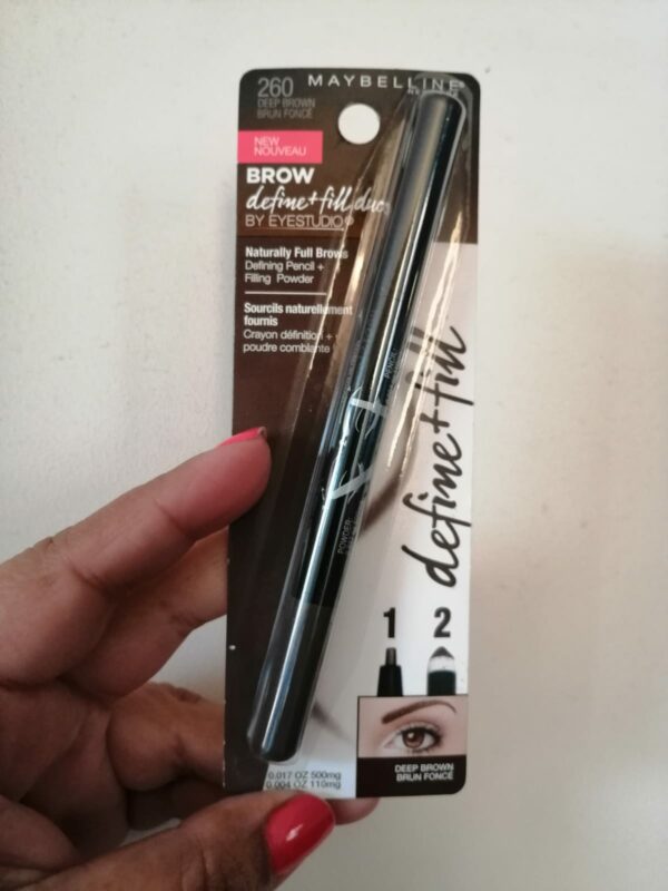 LAPIZ DUO DE CEJAS MAYBELLINE DEEP BROWN 260 - Imagen 3