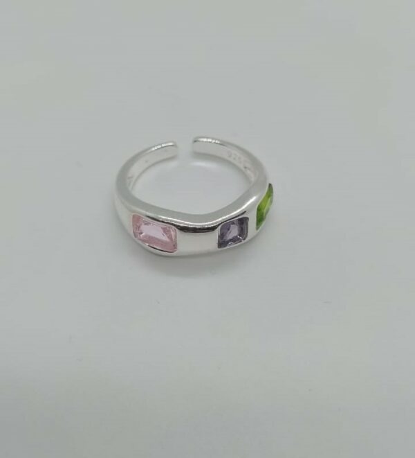 ANILLO AJUSTABLE 3 PLATA 925