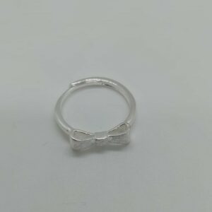 ANILLO AJUSTABLE CINTA COQUETE PLATA 925