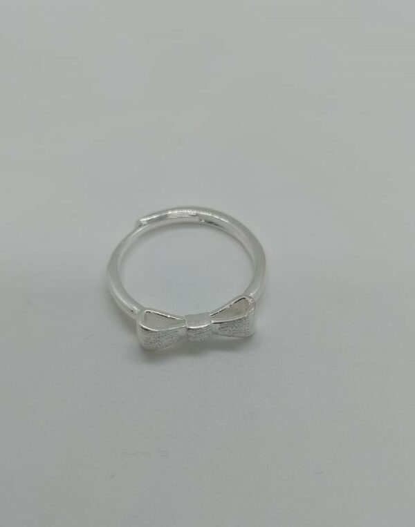 ANILLO AJUSTABLE CINTA COQUETE PLATA 925