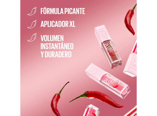 BRILLO LABIAL MAYBELLINE LIFTER PLUMP 5.4 ML TONO 03 PINK STING - Imagen 4